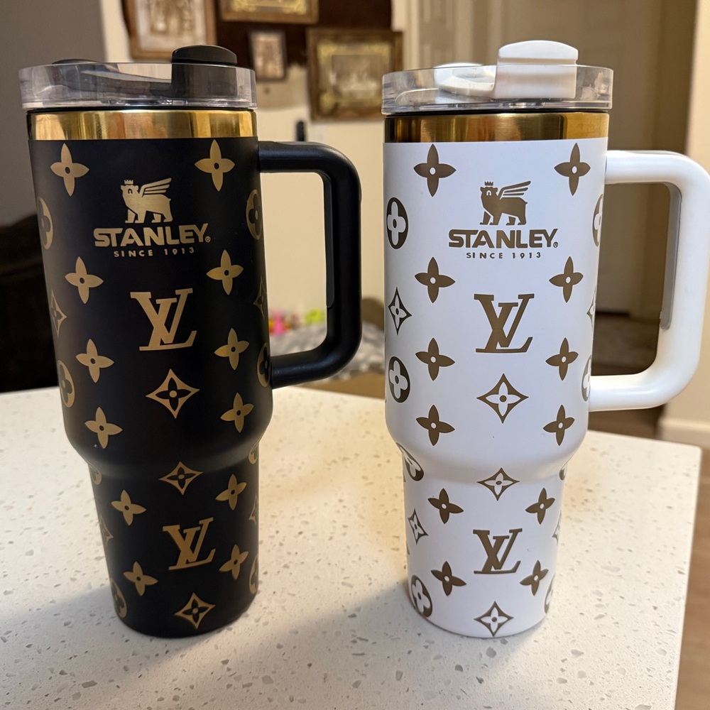 Set Of Designer Engraved Stanley 40 oz Mugs